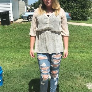 Chiffon floral blouse